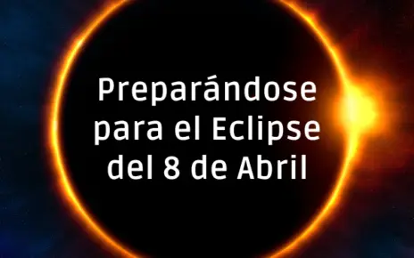 Preparandose para el eclipse del ocho de abril